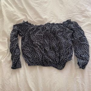 Brandy Melville off the shoulder crop top